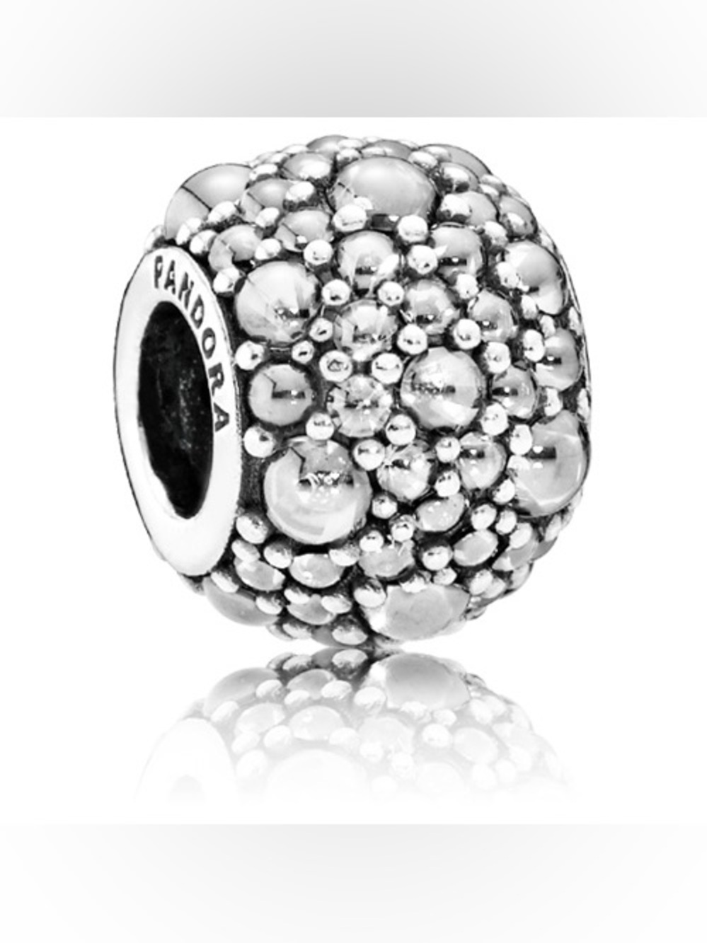 Pandora Shimmering Droplets Charm #791755CZ Sterling Silver and CZ